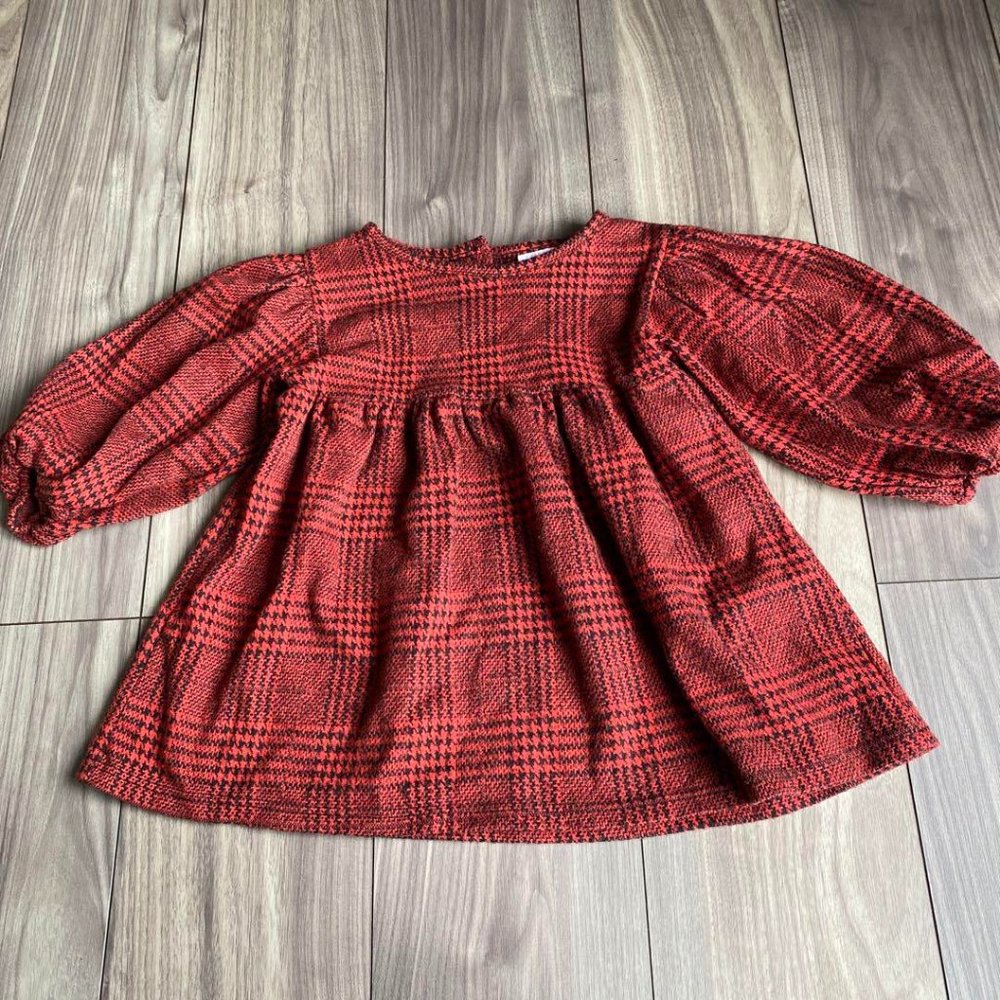 red plaid dress